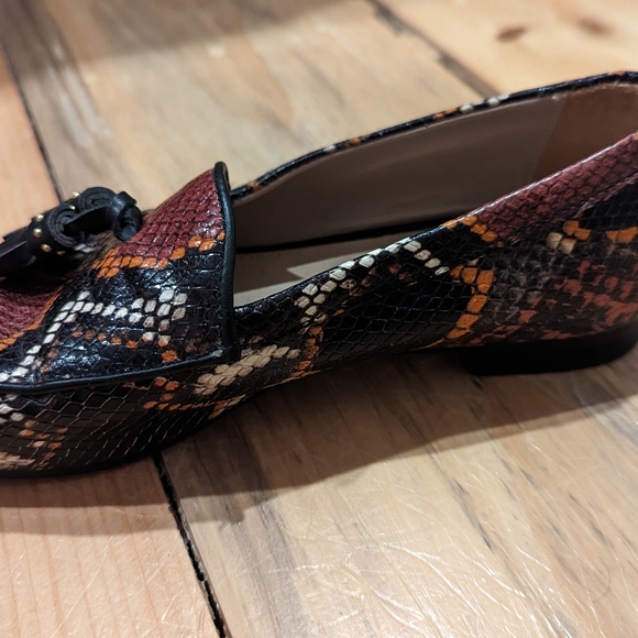 Massimo Dutti animal print loafers flats size 5 - Picture 2 of 5